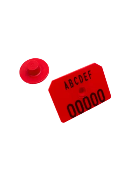 Allflex Cerdo Integra Roja Numerada